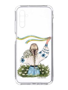Прозорий чохол на Samsung Galaxy A34 5G/A346 :: Дівчина зі стрічкою (принт 17)