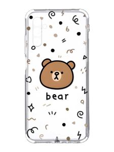 Прозорий чохол на Samsung Galaxy A34 5G/A346 :: Ведмедик (принт 76)