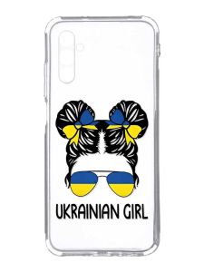 Прозорий чохол на Samsung Galaxy A34 5G/A346 :: Українська дівчина (патріотичний принт 113)