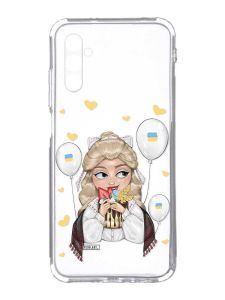 Прозорий чохол на Samsung Galaxy A34 5G/A346 :: Українка з солодощами (патріотичний принт 175)