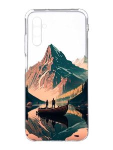 Прозорий чохол на Samsung Galaxy A34 5G/A346 :: Човен. Пейзаж (принт 246)