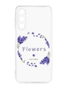 Прозорий силіконовий чохол на Samsung Galaxy M14 :: Лавандовий віночок (принт 19)