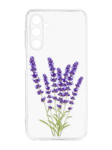 Прозорий силіконовий чохол на Samsung Galaxy M14 :: Лаванда (принт 28)