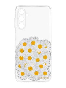 Прозорий силіконовий чохол на Samsung Galaxy M14 :: Букет ромашок (принт 40)
