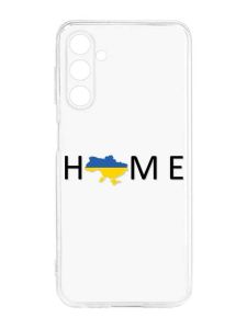 Прозорий силіконовий чохол на Samsung Galaxy M14 :: Дім Україна (патріотичний принт 72)