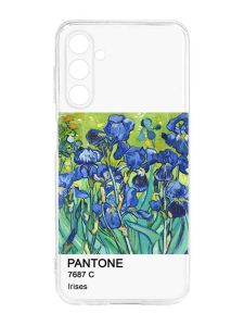 Прозорий силіконовий чохол на Samsung Galaxy M14 :: Іриси (принт 75)