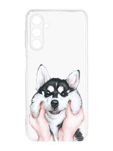 Прозорий силіконовий чохол на Samsung Galaxy M14 :: Мордочка (принт 121)