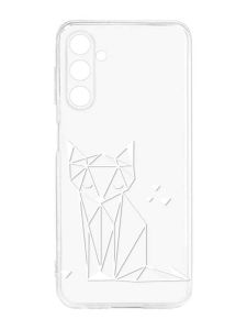 Прозорий силіконовий чохол на Samsung Galaxy M14 :: Лисиця (принт 127)