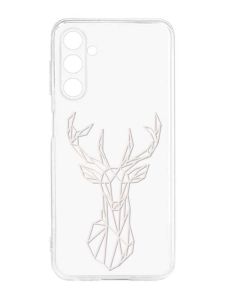 Прозорий силіконовий чохол на Samsung Galaxy M14 :: Олень (принт 129)