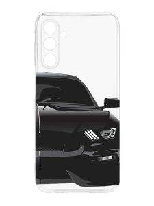 Прозорий силіконовий чохол на Samsung Galaxy M14 :: Авто чорне (принт 232)