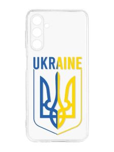 Прозорий силіконовий чохол на Samsung Galaxy M14 :: Тризуб (патріотичний принт 254)