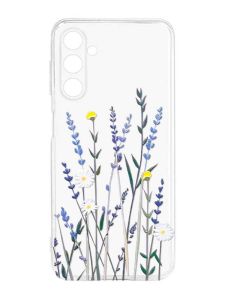 Прозорий силіконовий чохол на Samsung Galaxy M14 :: Польові квіти (принт 270)