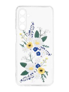 Прозорий силіконовий чохол на Samsung Galaxy M14 :: Квіти. Акварель (принт 271)
