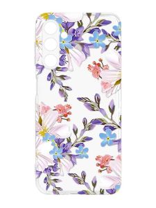 Прозорий силіконовий чохол на Samsung Galaxy M14 :: Квітковий малюнок (принт 272)