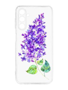 Прозорий силіконовий чохол на Samsung Galaxy M14 :: Гілочка бузку (принт 280)