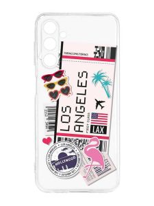 Прозорий силіконовий чохол на Samsung Galaxy M14 :: Подорожі. Лос-Анджелес (принт 328)