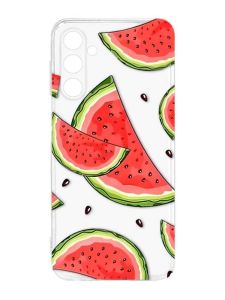 Прозорий силіконовий чохол на Samsung Galaxy M14 :: Скибки кавуна (принт 342)