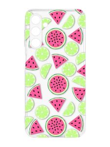 Прозорий силіконовий чохол на Samsung Galaxy M14 :: Кавуни и лайм (принт 345)