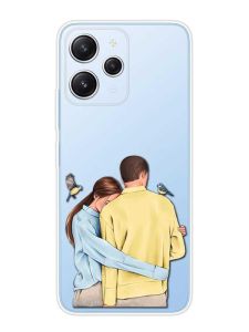 Прозорий чохол на Xiaomi Redmi 12 :: Українська пара (принт 14)