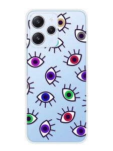 Прозорий чохол на Xiaomi Redmi 12 :: Різнокольорові очі (принт 336)