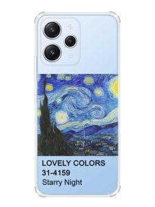 Чохол з потовщеними кутами на Xiaomi Redmi 12 :: Зоряна ніч (принт 74)