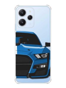 Чохол з потовщеними кутами на Xiaomi Redmi 12 :: Авто синє (принт 229)