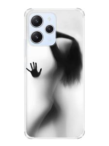 Чохол з потовщеними кутами на Xiaomi Redmi 12 :: Силует дівчини (принт 66)