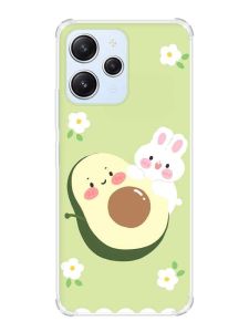 Чохол з потовщеними кутами на Xiaomi Redmi 12 :: Авокадо і зайченя (принт 311)