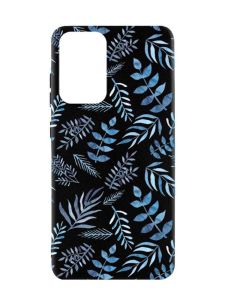 Матовий чорний чохол на Samsung Galaxy A52  :: Рослинний фон (принт 276)