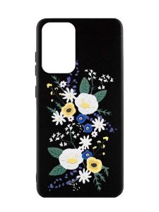Матовий чорний чохол на Samsung Galaxy A52  :: Квіти. Акварель (принт 271)
