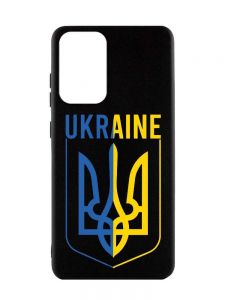 Матовий чорний чохол на Samsung Galaxy A52  :: Тризуб (патріотичний принт 254)