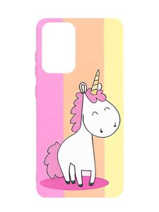 Матовий чорний чохол на Samsung Galaxy A52  :: Єдиноріг (принт 104)