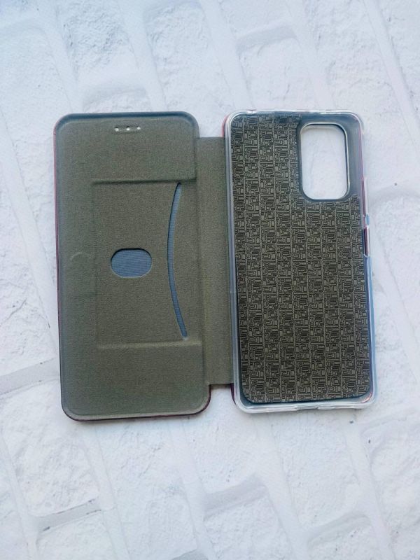 Чохол-книжка з малюнком для Xiaomi Redmi Note 10 Pro/10 Pro Max Бордовий :: Різнокольорові очі (принт 336)