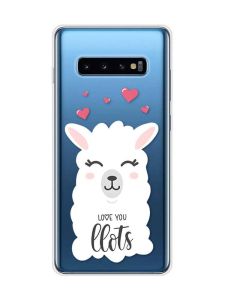 Прозорий чохол на Samsung Galaxy S10 Plus :: Лама (принт 94)
