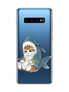 Прозорий чохол на Samsung Galaxy S10 Plus :: Кошеня (принт 120)