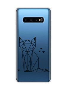 Прозорий чохол на Samsung Galaxy S10 Plus :: Лисиця (принт 126)