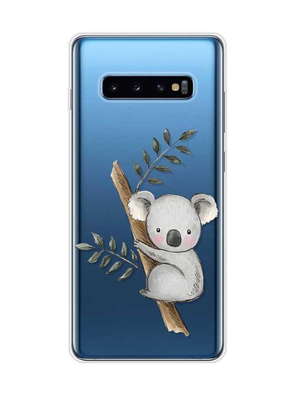 Прозорий чохол на Samsung Galaxy S10 Plus :: Коала (принт 132)