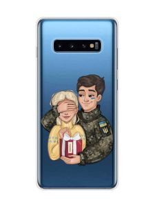 Прозорий чохол на Samsung Galaxy S10 Plus :: Подарунок Перемога (патріотичний принт 178)
