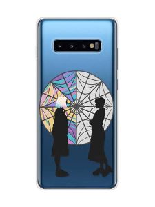 Прозорий чохол на Samsung Galaxy S10 Plus :: Силуети. Венздей (принт 210)