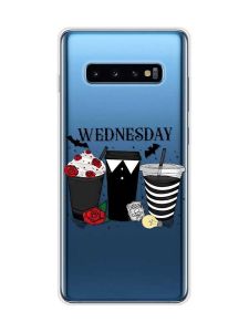 Прозорий чохол на Samsung Galaxy S10 Plus :: Коктейлі. Венздей (принт 216)