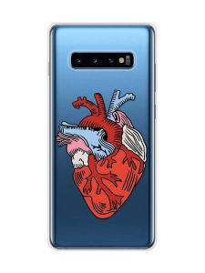 Прозорий чохол на Samsung Galaxy S10 Plus :: Серце анатомічне (принт 250)