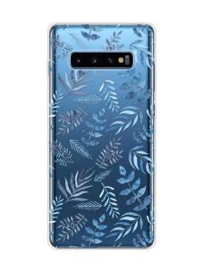 Прозорий чохол на Samsung Galaxy S10 Plus :: Рослинний фон (принт 276)