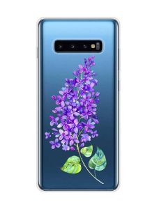 Прозорий чохол на Samsung Galaxy S10 Plus :: Гілочка бузку (принт 280)