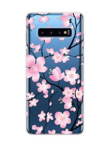 Прозорий чохол на Samsung Galaxy S10 Plus :: Квітуча сакура (принт 282)