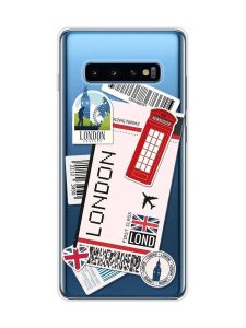 Прозорий чохол на Samsung Galaxy S10 Plus :: Подорожі. Лондон (принт 326)