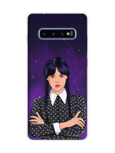 Чохол на Samsung Galaxy S10 Plus :: Дівчина з косичками. Венздей (принт 208)