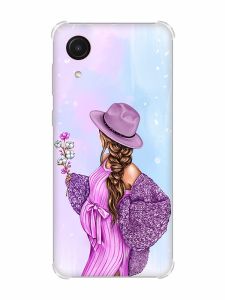 Чохол з потовщеними кутами на Samsung Galaxy A03 Core/A032 В очікуванні дівчинки (принт 223)