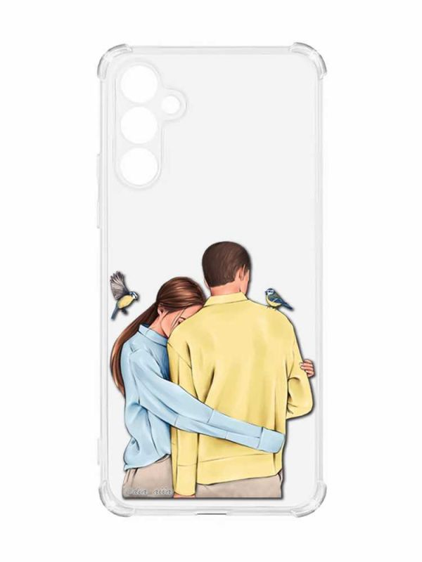 Чохол з потовщеними кутами на Samsung Galaxy A34 5G :: Українська пара (принт 14)