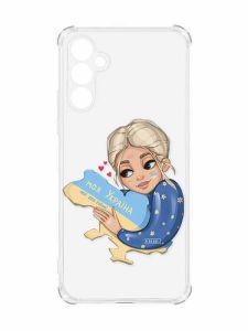 Чохол з потовщеними кутами на Samsung Galaxy A34 5G :: Моя Україна (патріотичний принт 24)