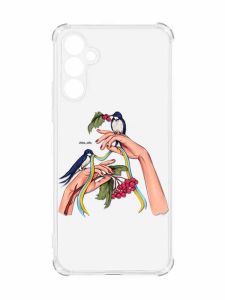 Чохол з потовщеними кутами на Samsung Galaxy A34 5G :: Ластівки (патріотичний принт 15)
